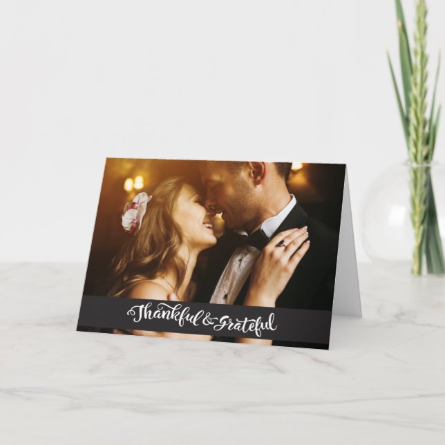 Wedding Thank you Postcards Note Cards Photocard (Front)