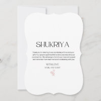 Wedding, Thank you, South Asian, Indian Wedding
