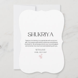 Wedding, Thank you, South Asian, Indian Wedding Invitation