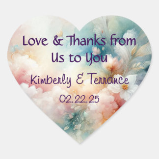 Wedding Thank You Sticker