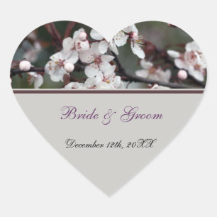 wedding thank you stickers, card, etc heart sticker