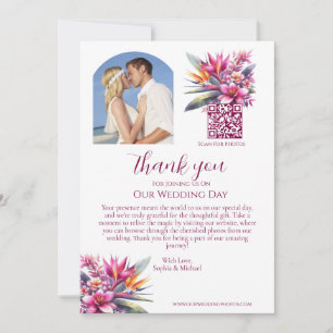 Wedding Thank You-Tropical Bliss-Photo- Invitation