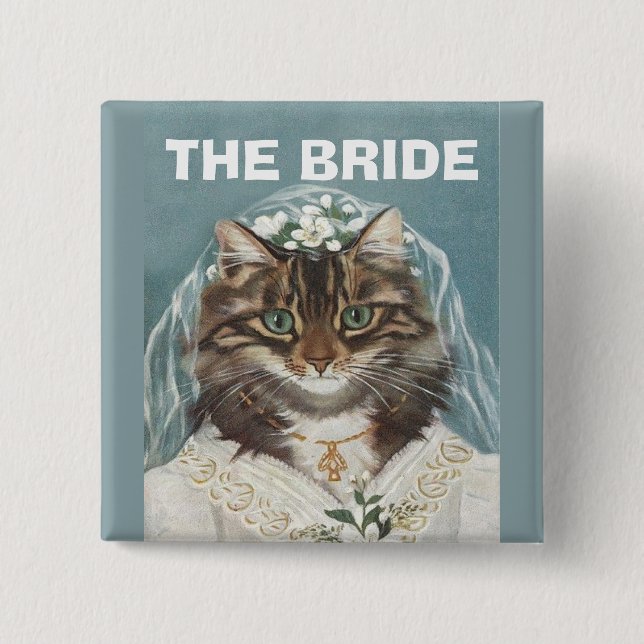 Wedding,the bride,bachelorette party,hen party 15 cm square badge (Front)