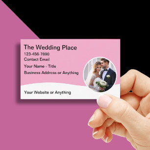 Wedding Theme Business Cards Modern Design