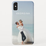 Wedding Themed Photo Template Personalised Name iPhone XS Max Case<br><div class="desc">Wedding Themed Photo Template Personalised Name iPhone Case. This wedding themed design features your personalised photo or image with your name. Personalised by editing the text in the text box and adding your own photo. #wedding #name #photo #photograph #photography #image #personalised #personalised #custom #addyourown #diy #doityourself #simple #design #designer #modern...</div>