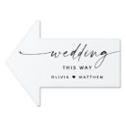 Wedding This Way | Minimalist Direction Arrow