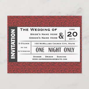 Wedding Ticket! Invitation