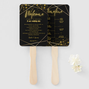 Wedding Timeline & Welcome Message   Hand Fans
