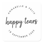 Wedding Tissues | Happy Tears Minimalist Favour
