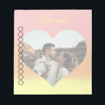 Wedding To DO list Romantic Photo Notepad<br><div class="desc">Beautiful and romantic template,  to evoke wonderful moments,  because love also have a to do list! Customise with your own text and photo.</div>