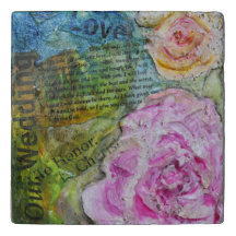 Wedding To Honour & to Cherish trivet