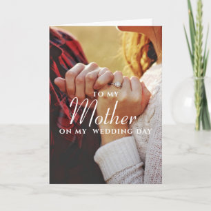 Wedding To My Mother, Simple Minimalist  Card