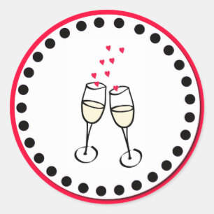 Wedding Toast Envelope Stickers