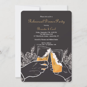 Wedding Toast Rehearsal Dinner Invitation
