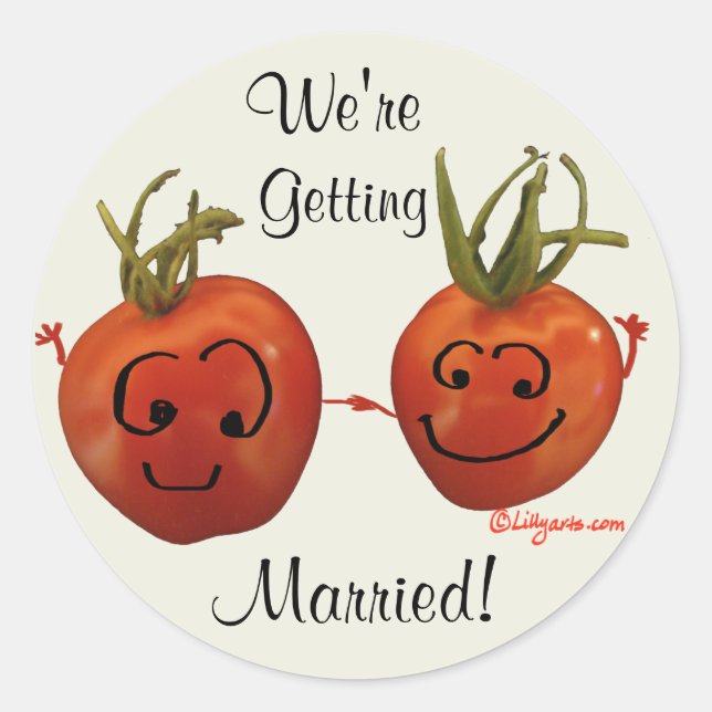 Wedding Tomatoes Envelope Seal (Front)