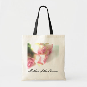 Wedding tote bag   Pink roses Mother of the groom