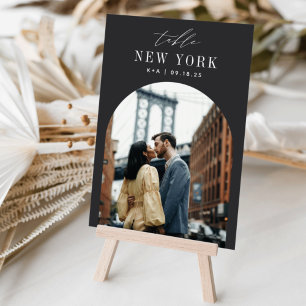 Wedding Travel Destination Photo & Name Table Number