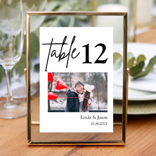 Wedding Travel Destination Photo Name Table Number