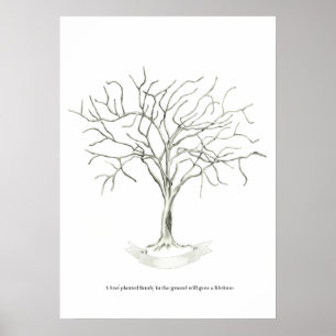 Wedding tree poster