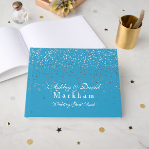 Wedding Turquoise Blue Guest Book