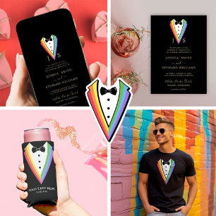 Wedding Tuxedo Personalised Groomsman Thermal Wine