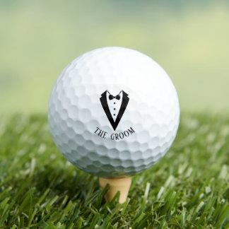 Wedding Tuxedo Personalized The Groom Golf Balls