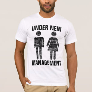 WEDDING "UNDER NEW MANAGEMENT" T-SHIRTS