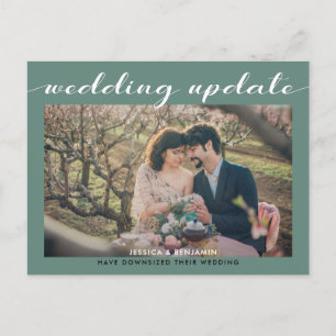 Wedding Update   Smaller Wedding Announcement Postcard