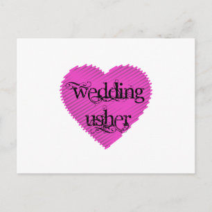 Wedding Usher Postcard