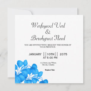 Wedding Vector Of Floral Invitation Card Design