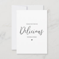 Wedding Vendor Thank You Card- Caterer