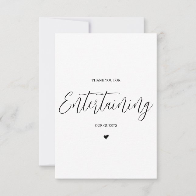 Wedding Vendor Thank You Card- DJ/Band (Front)