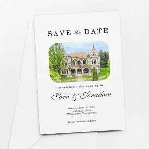 Wedding Venue Save the Date Card