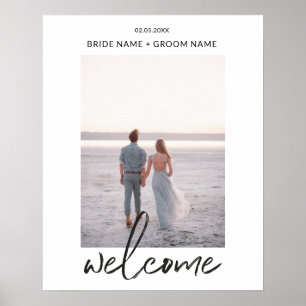 Wedding Vertical Welcome Sign