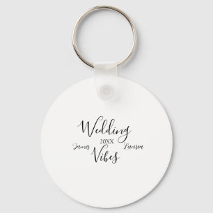 WEDDING VIBES COUPLE NAME 20XX LOVELY MATCH WEDDIN KEY RING