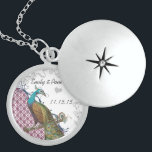 Wedding Vintage Peacock Anniversary Necklace<br><div class="desc">Keepsake Necklaces Choose either Silver Plated or Sterling Silver</div>