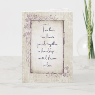 Wedding Vintage Romantic Quote Card