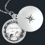 Wedding Vintage Woodpeckers Anniversary Necklace<br><div class="desc">Wedding Keepsake Wedding Party Necklaces - to change background colour - click customise - click edit - choose last tool in drop down menu and choose from one of the colours shown or enter your rgb hex code for your custom wedding colour- to change font colour select the text you...</div>