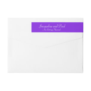 Wedding Violet Address Labels