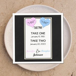 Wedding Vow Renewal Paper Napkins