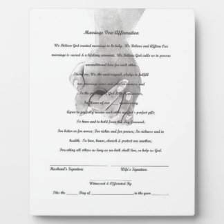 Wedding Vow Renewal Tabletop Plaque with Easel