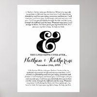 Wedding Vows Black Ampersand Happily Ever After