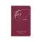 Wedding Vows Book - Burgundy Marsala Her Vows