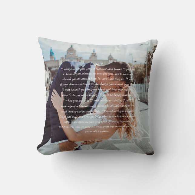 Wedding Vows Cushion (Front)