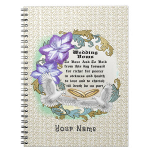 Wedding Vows custom Guest book