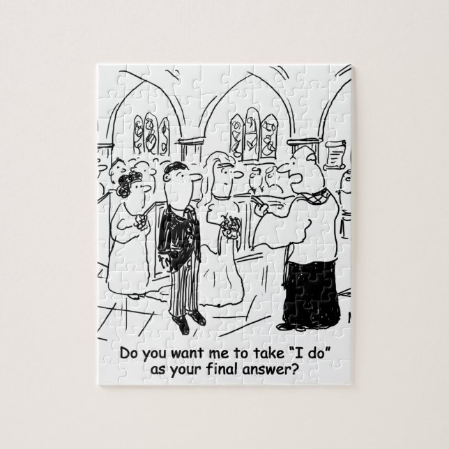 Wedding Vows - I Do As the Final Answer Jigsaw Puzzle (Vertical)