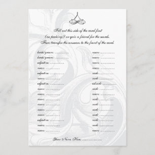 Wedding Vows Libs Wedding Party Cards