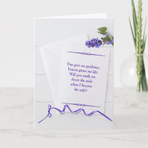 Wedding Walk Me Down The Aisle Card