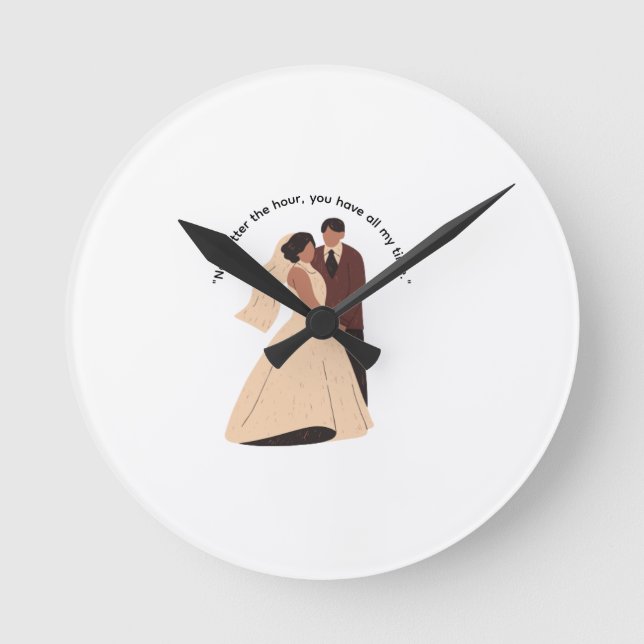 Wedding Wall Clock (Front)