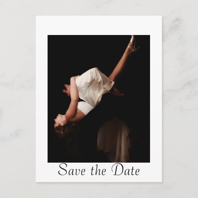 Wedding Waltz Save the Date Postcards (Front)